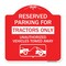 Signmission Parking Lot Reserved Parking for Tractors Only Unauthorized Vehicles Towed Away, A-DES-RW-1818-23416 A-DES-RW-1818-23416 - alternate 1
